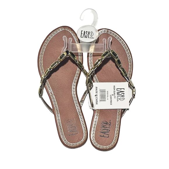 Easy USA Shoes - FREE with bundle! Easy USA New black & gold sandals size 7